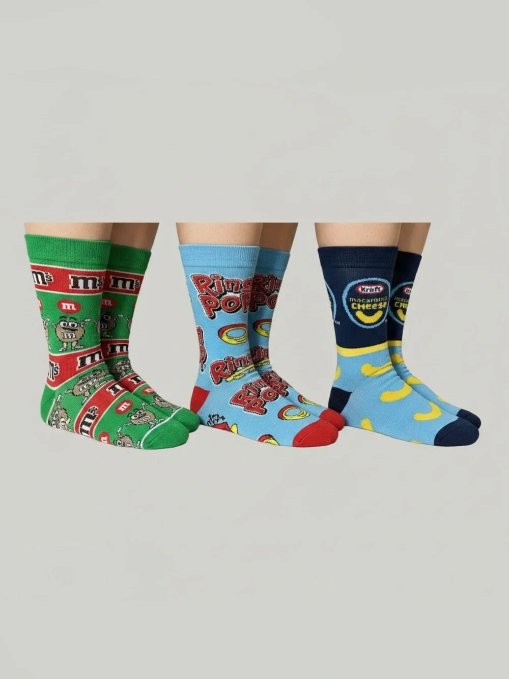Novelty Snack-Themed Crew Socks Pack with customized pen ( pick yours)